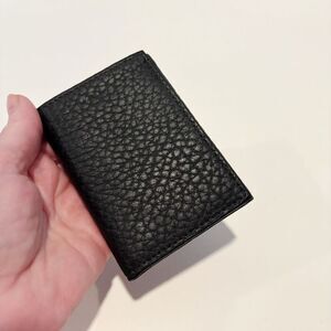 NWOT Dooney & Bourke Trifold Wallet Black Leather $117.00 Made in USA